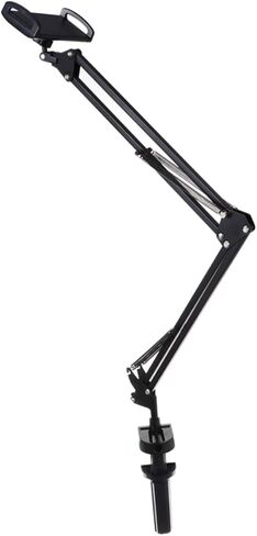 Articulating Arm Phone Mount Arm Bracket for Desk Bed Tablet Holder Dual Rotation Compatible Smartphones Easy Installation Design in Saudi Arabia