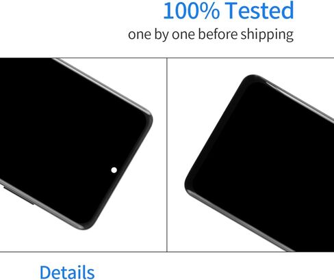 استبدال شاشة TFT لهاتف Samsung Galaxy S21 Ultra 5G لهاتف Samsung G998 Display S21 Ultra 5G LCD مجموعة محول رقمي لشاشة تعمل باللمس لمجموعة G998 SM-G998B SM-G998U LCD مع أدوات (أسود) in Kuwait