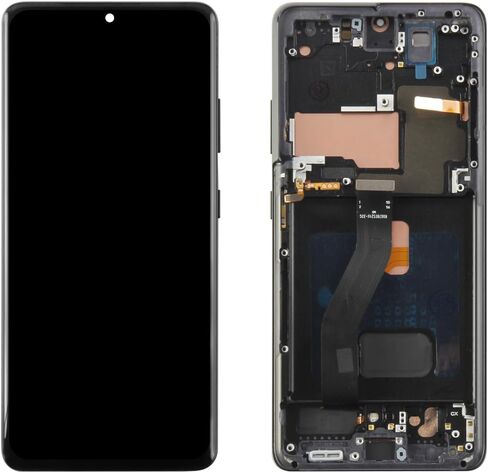 استبدال شاشة TFT لهاتف Samsung Galaxy S21 Ultra 5G لهاتف Samsung G998 Display S21 Ultra 5G LCD مجموعة محول رقمي لشاشة تعمل باللمس لمجموعة G998 SM-G998B SM-G998U LCD مع أدوات (أسود) in Kuwait