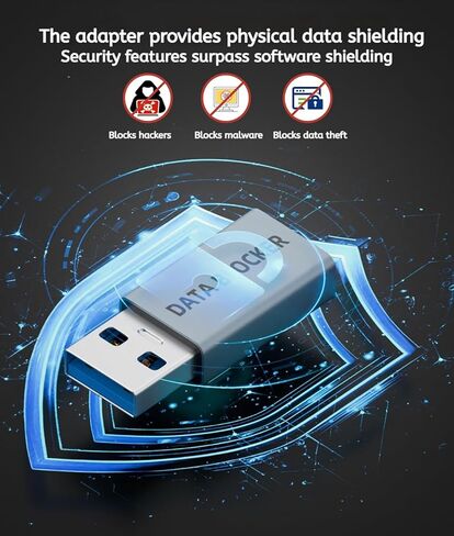 محول USB C لحظر البيانات، متوافق مع الشحن السريع، حماية نقل البيانات (4، أرجواني) in Kuwait