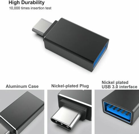 محول BENFEI USB C إلى USB 3.0، 3 حزم USB C إلى محول ذكر إلى أنثى، متوافق مع MacBook 2018 2017 2016، Samsung Galaxy Note 8، Galaxy S8 S8+S9، Google Pixel، Nexus، أسود in Saudi Arabia