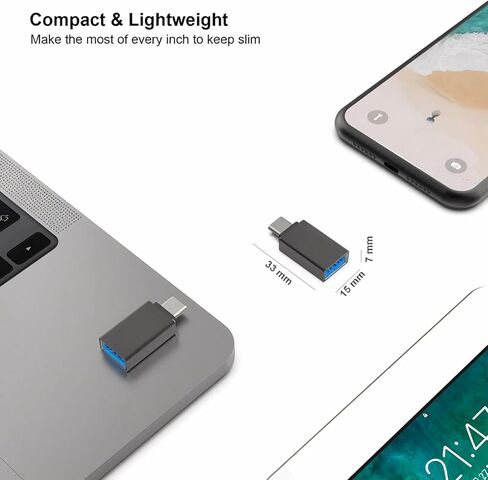 محول BENFEI USB C إلى USB 3.0، 3 حزم USB C إلى محول ذكر إلى أنثى، متوافق مع MacBook 2018 2017 2016، Samsung Galaxy Note 8، Galaxy S8 S8+S9، Google Pixel، Nexus، أسود in Saudi Arabia