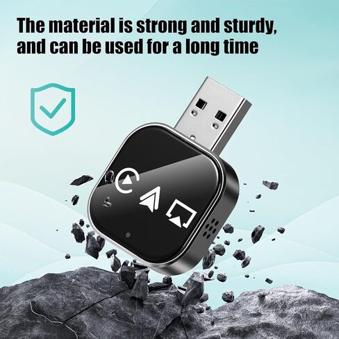 محول السيارة اللاسلكي Ciieeo: محول تلقائي لاسلكي 3 في 1 للتشغيل التلقائي - 5. محول USB A إلى C - توصيل وتشغيل موصل الهاتف لاستخدام السيارة in Kuwait