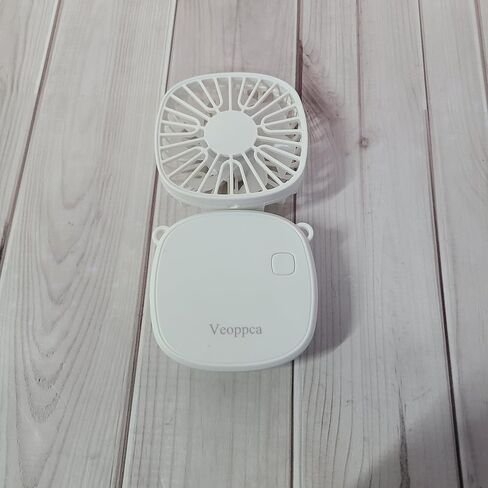 Veoppca Portable electric fans White – Home & Office, USB Rechargeable in Saudi Arabia