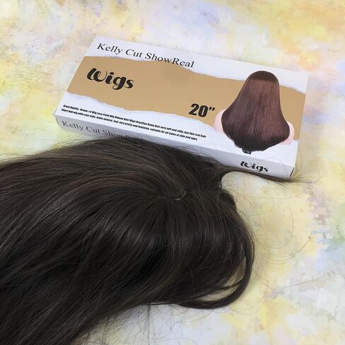 Kelly Cut ShowReal Wigs – Natural, realistic brown long hair; regular care helps maintain its shape. in Saudi Arabia