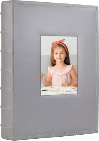 ألبوم صور Vienrose مقاس 4 × 6 300 صورة مع غطاء جلدي لمنطقة المذكرة، كتاب صور بسعة كبيرة لحفلات الزفاف والأسرة وإجازة الطفل باللون الأسود in Kuwait