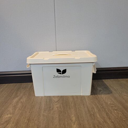 Zebmilmo General purpose storage bins for household use Large-capacity storage boxes with lids and double-sided locking mechanisms for home use in Saudi Arabia