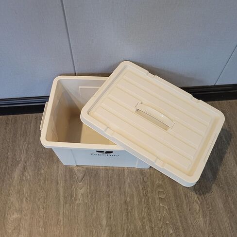 Zebmilmo General purpose storage bins for household use Large-capacity storage boxes with lids and double-sided locking mechanisms for home use in Saudi Arabia