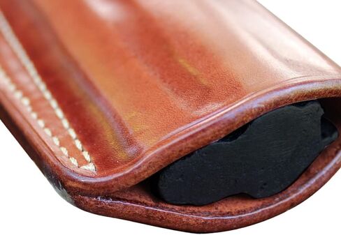 Masc Premium Leather Paddle OWB Holster with Retention Strap Fits Model 686 Plus 7RD 6-inch, Right Hand Draw, Brown #1511# in Kuwait