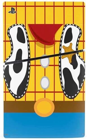 Skinit Decal Gaming Skin Compatible with PS5 Slim Digital Edition Console - Officially Licensed Disney Toy Story Woody Apparel Design in Saudi Arabia