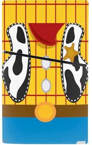 Skinit Decal Gaming Skin Compatible with PS5 Slim Digital Edition Console - Officially Licensed Disney Toy Story Woody Apparel Design in Saudi Arabia