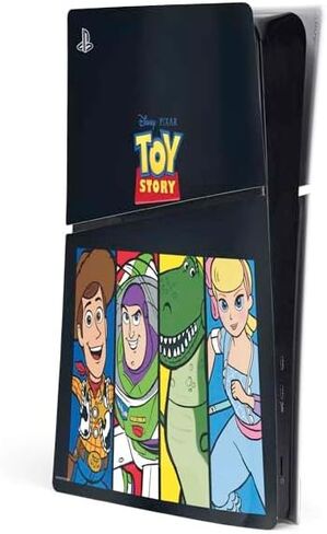 Skinit Decal Gaming Skin Compatible with PS5 Slim Digital Edition Console - Officially Licensed Disney Toy Story Woody Apparel Design in Saudi Arabia