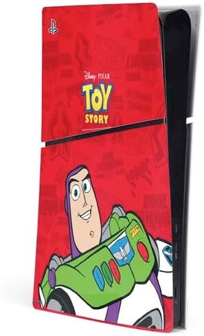 Skinit Decal Gaming Skin Compatible with PS5 Slim Digital Edition Console - Officially Licensed Disney Toy Story Woody Apparel Design in Saudi Arabia