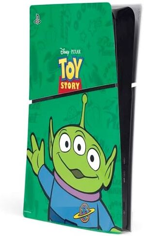Skinit Decal Gaming Skin Compatible with PS5 Slim Digital Edition Console - Officially Licensed Disney Toy Story Woody Apparel Design in Saudi Arabia
