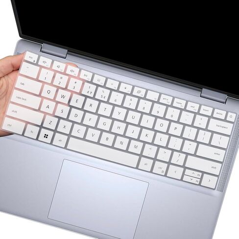 Keyboard Cover for Dell Inspiron 14 5440 5441 5445 7440 7441 7445 14 inch & Inspiron 14 Plus 7440 7441 14", Dell 14 Plus 2-in-1 DB14250 DB14255 DB04250 DB04255 14", Inspiron Plus 16 7640 16" (White) in Saudi Arabia