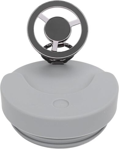 Magnetic Cell Phone Holder, Silicone Material Long Lasting Secure Attachment Compact Size and Portable Phone Mount for Travel(Gray) (Grey) in Saudi Arabia