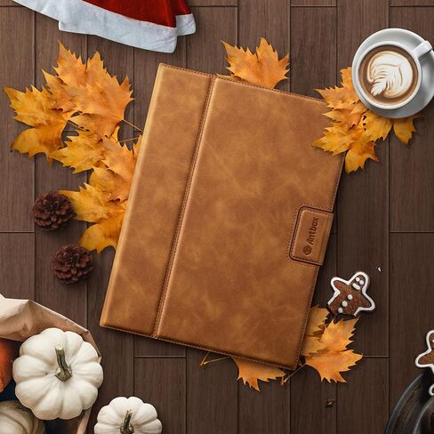 Antbox Case for iPad 9th Generation (2021) iPad 8th/7th Generation with Pencil Holder Auto Sleep/Wake Function PU Leather Smart Cover for iPad 10.2'' (Brown) in Saudi Arabia