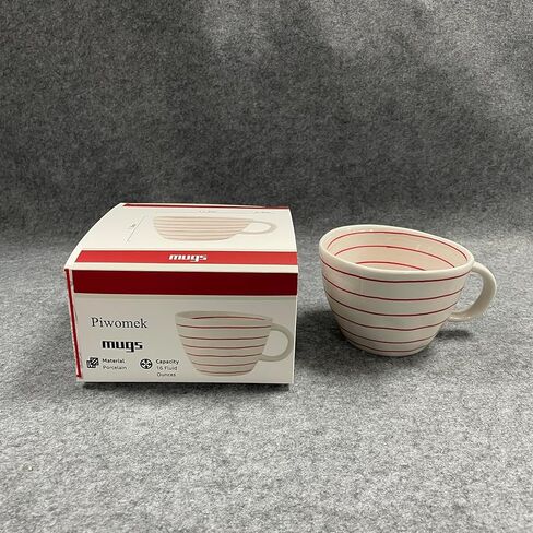 Piwomek Maugs, Ceramic Mug, 16 oz Large Capacity Coffee Cup for Latte, Tea, Beer, Perfect for Gifts in Saudi Arabia
