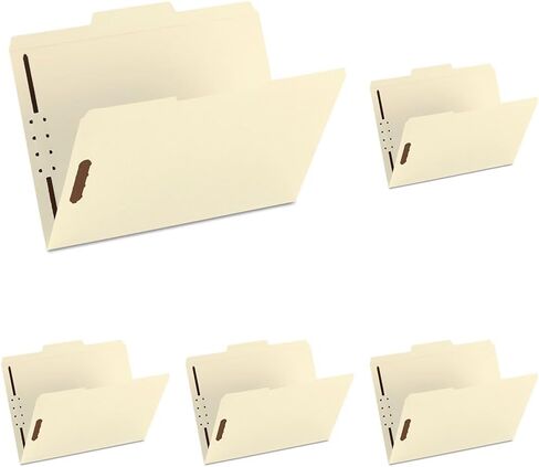 Smead Fastener File Folder, 1 Fastener, Reinforced 1/3-Cut Tab, Letter Size, Manila, 50 per Box (14534) in Saudi Arabia