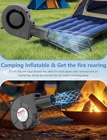 Wathai 97mm x 33mm Small Blower Fan 5V with Variable Speed Controller Centrifugal Squirrel Cage Fan for Outdoor BBQ Fire Bellow, Camping Cooking, Fireplace, Wood Stove, Charcoal Starter in Saudi Arabia
