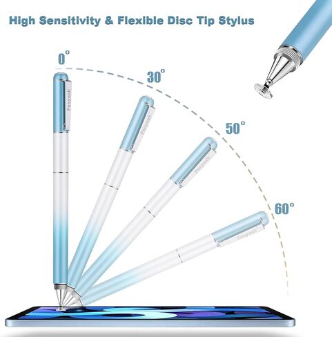 Penyeah Valentines Day Gifts for Her, Sparkling Diamond Top Versatile 3 in 1 Stylus Pen for All Touch Screen Devices, Gift for Women Mom Wife Girlfriend Daughter- Gradient Blue in Kuwait