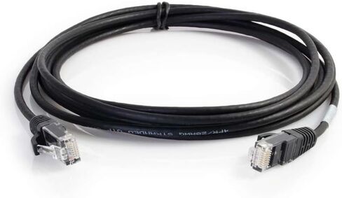 10ft Cat6 Snagless Unshielded UTP كابل تصحيح شبكة إيثرنت سليم - أسود in Kuwait