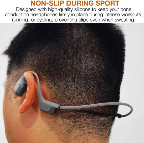 خطاف تثبيت لسماعات الأذن متوافق مع سماعات Mojawa Run Plus & Purra Run/Ortizan I10 / Nank Runner Diver2 & Pro/PSIER/Raycon Bone Conduction، شريط رقبة معلق قابل للتمدد in Kuwait