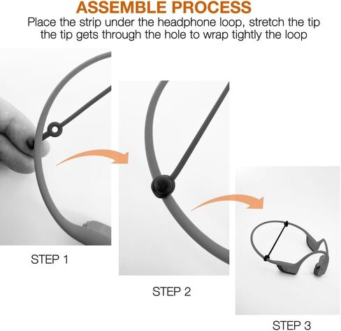 خطاف تثبيت لسماعات الأذن متوافق مع سماعات Mojawa Run Plus & Purra Run/Ortizan I10 / Nank Runner Diver2 & Pro/PSIER/Raycon Bone Conduction، شريط رقبة معلق قابل للتمدد in Kuwait