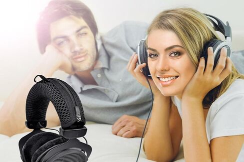 غطاء عصابة الرأس متوافق مع سماعات الرأس DT770، DT880، DT990، DT 770 PRO، DT 880 PRO، DT 990 PRO من LTYIVABHTTW (قماش شبكي أسود) in Saudi Arabia