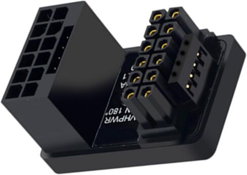 محول طاقة بزاوية 180 درجة 12VHPWR، موصل PCIe 5.0 ATX 3.0 600 وات (12+4) (النمط B) in Kuwait