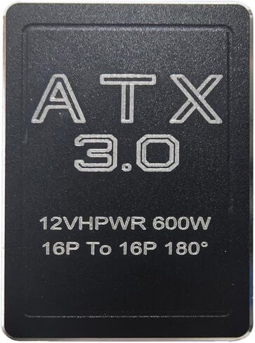 محول طاقة بزاوية 180 درجة 12VHPWR، موصل PCIe 5.0 ATX 3.0 600 وات (12+4) (النمط B) in Kuwait