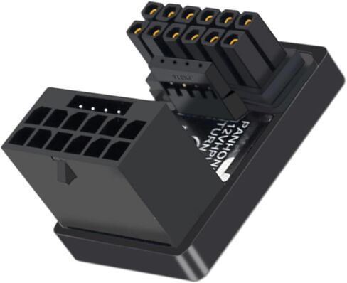 محول طاقة بزاوية 180 درجة 12VHPWR، موصل PCIe 5.0 ATX 3.0 600 وات (12+4) (النمط B) in Kuwait