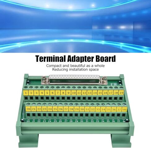 Aramox DB37-M7 لوحة طرفية PCB وحدة موصل النحاس PCB 14-26AWG سلك محطة كتلة مع تسميات مطبوعة واضحة لمشاريع DIY in Saudi Arabia