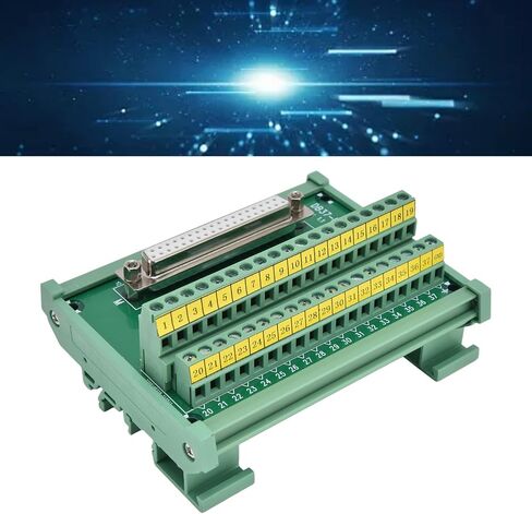 Aramox DB37-M7 لوحة طرفية PCB وحدة موصل النحاس PCB 14-26AWG سلك محطة كتلة مع تسميات مطبوعة واضحة لمشاريع DIY in Saudi Arabia