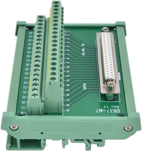 Aramox DB37-M7 لوحة طرفية PCB وحدة موصل النحاس PCB 14-26AWG سلك محطة كتلة مع تسميات مطبوعة واضحة لمشاريع DIY in Saudi Arabia