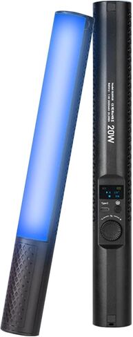 ASHATA RGB Led Video Light, 20W Photography Video Lighting Kit, Handheld Fill Light with 192 High Color Rendering LED Beads LCD Display Screen, 1800K-9000K in Saudi Arabia