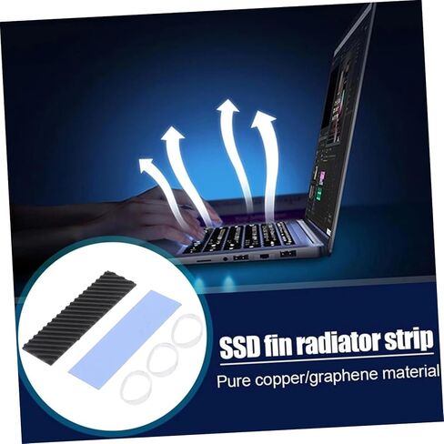 Operitacx M.2 2280 Copper Graphene SSD Heat Sink Metal Cooler for High-Performance Cooling Computer Accessory for Gamers and Professionals in Saudi Arabia