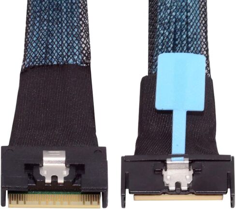 PCIE5.0 PCI-Express 16x إلى Dual MCIO 8i Mini Cool Edge IO SFF-TA-1016 VROC Virtual RAID محول لبطاقة الرسومات SSD اللوحة الرئيسية in Kuwait