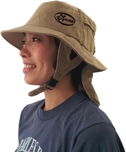 Bucket Hat for Stand Up Paddle Surf & Sun Protection Wide Brim Fast Drying Polyester Sand Color in Saudi Arabia