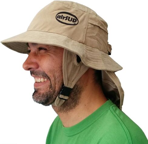 Bucket Hat for Stand Up Paddle Surf & Sun Protection Wide Brim Fast Drying Polyester Sand Color in Saudi Arabia