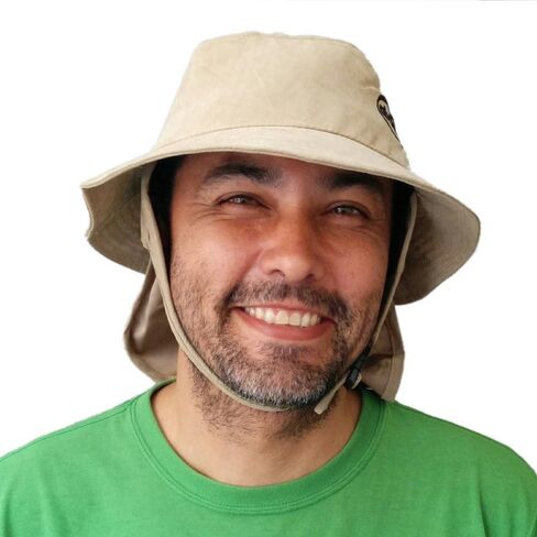 Bucket Hat for Stand Up Paddle Surf & Sun Protection Wide Brim Fast Drying Polyester Sand Color in Saudi Arabia