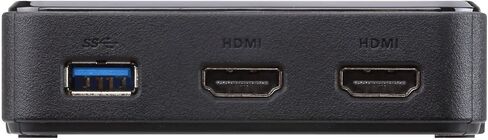 Aten USB-C Dual HDMI Mini Dock UH3233، HDMI، USB 3.2 Gen 1، UH3233-AT (UH3233، HDMI، USB 3.2 Gen 1 (3.1 Gen 1) Type-A، 5000 ميجابت/ثانية، أسود، بلاستيك، 93.7 مم، 93 مم) in Saudi Arabia
