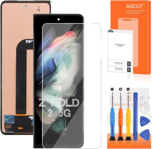 TFT لشاشة Samsung Galaxy Z Fold3 البديلة لشاشة Samsung Z Fold 3 LCD SM-F926B F926U F926W LCD محول رقمي شاشة تعمل باللمس مجموعة إصلاح أمامية صغيرة خارجية (ليست بصمة الإصبع) in Kuwait