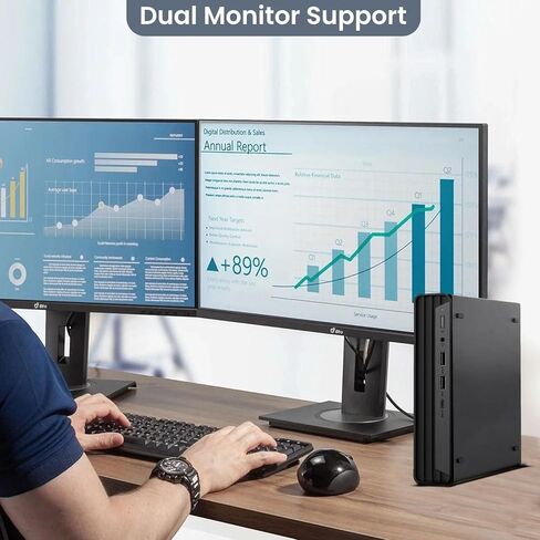 BTO HP ProDesk 600 G6 Mini Desktop Computer PC, Intel Core i5-10500T 10th Gen. Processor, 16GB DDR4 Ram, 512GB SSD, DisplayPort, WiFi, Keyboard & Mouse, Windows 11 Pro (Renewed) in Kuwait