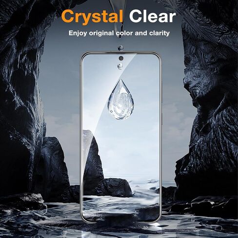 LYWHL for Samsung Galaxy S25 FE Screen Protector, 3 Pack 9H Hardness Tempered Glass Film +2 Pack Camera Lens Protector, Fingerprint Unlock Support, HD Clear Anti-Scratch Easy Install Full Coverage Case Friendly in Saudi Arabia