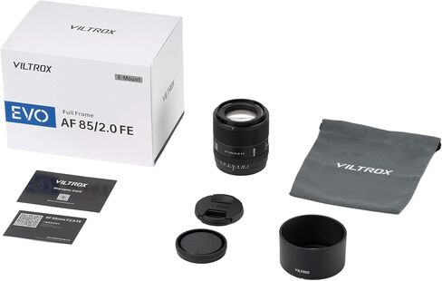 عدسة VILTROX 85 مم F2.0 EVO FE بإطار كامل لسوني E، 85 مم f/2 عدسة صورة رئيسية للتركيز التلقائي لكاميرات Sony E-Mount a7IV a7RIV FX3 ZVE1 A7CII a6600 a6700 in Kuwait