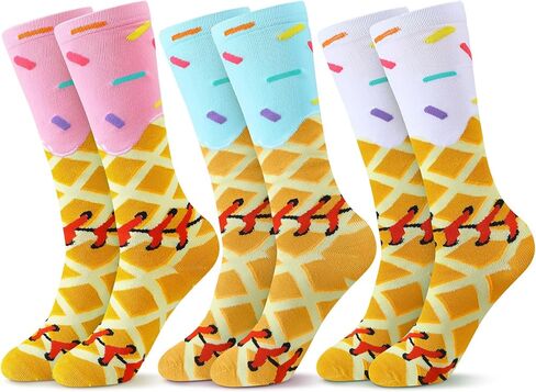 3 Pair Love Heart Softball Socks for Youth Women Athletic Knee High softball Socks for Girls Birthday Party Gift in Saudi Arabia