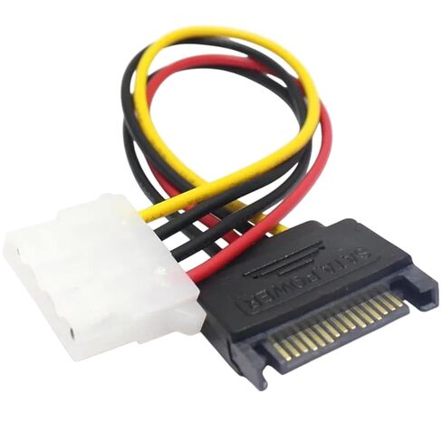 1 قطعة 15 دبوس SATA ذكر إلى موليكس IDE 4 دبوس أنثى كابل محول SATA إلى IDE كابل الطاقة 20 سم بديل لتصنيع المعدات الأصلية الجديد 2026 عالي لمكونات إلكترونية موثوقة، ودقة، وأداء مستقر in Kuwait