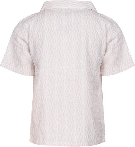 طقم شورت للأولاد من Ben Sherman Clothing مكون من قطعتين من الكتان مع قميص وسروال قصير بأزرار سفلية - للأطفال والرضع والأولاد الكبار (12M-14) in Kuwait