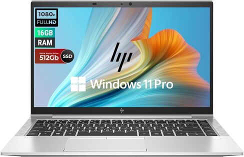 كمبيوتر محمول HP EliteBook 845 G8 مقاس 14 بوصة FHD للأعمال، كمبيوتر محمول AMD Ryzen 5 Pro 5650U 2.30 جيجا هرتز، ذاكرة الوصول العشوائي 16 جيجا، 512 جيجا SSD، لوحة مفاتيح بإضاءة خلفية، Windows 11 Pro - فضي (متجدد) in Kuwait